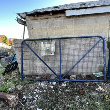 Big industrial gates with posts